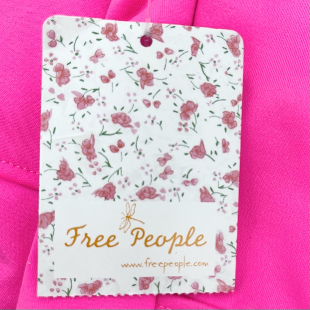 NWT Free People Movement Virgo Performance Yoga Crop Top in Tropical Pink *RARE* - Picture 6 of 10